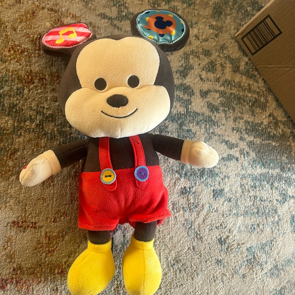 Hug and play Mickey stuffed animal